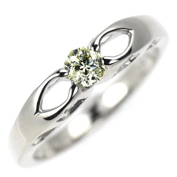 K18WG CHERRY BLOSSOM CUT DIAMOND RING: K18WG Cherry Blossom Cut Diamond Ring Brand: None Type: rings Material: K18WG Main Stone Natural Color: None Size: 4.5 US Accessories: None Accessories Notice: When purchasing pre-owned