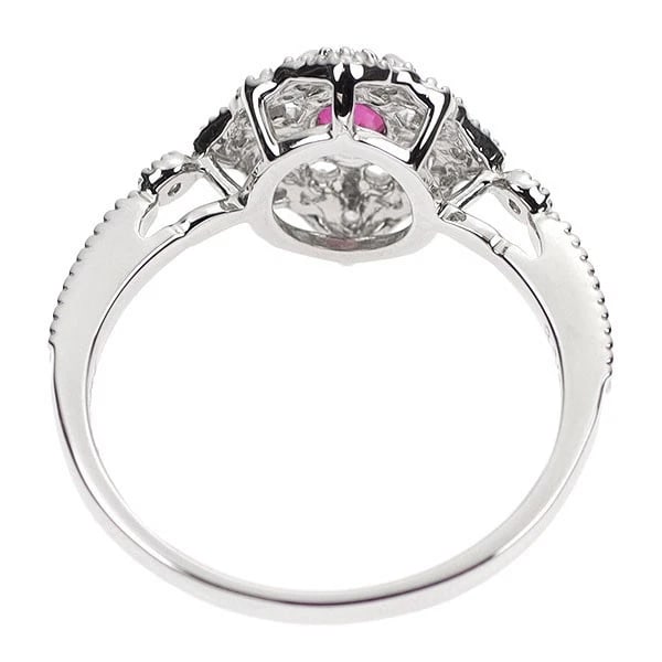 PT900 NORMALLY HEATED RUBY DIAMOND RING - 2