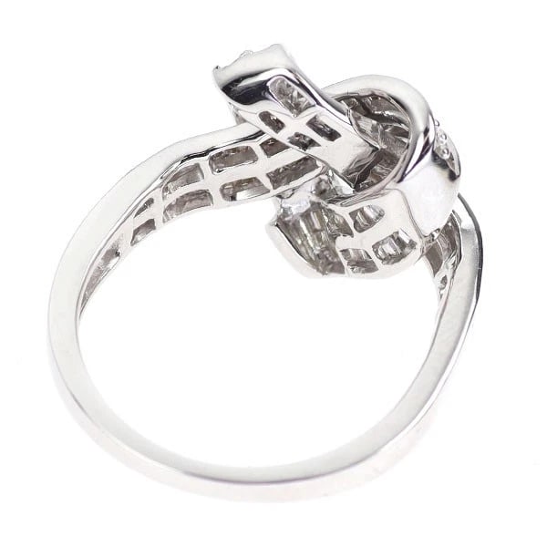 K18WG DIAMOND RING - 2