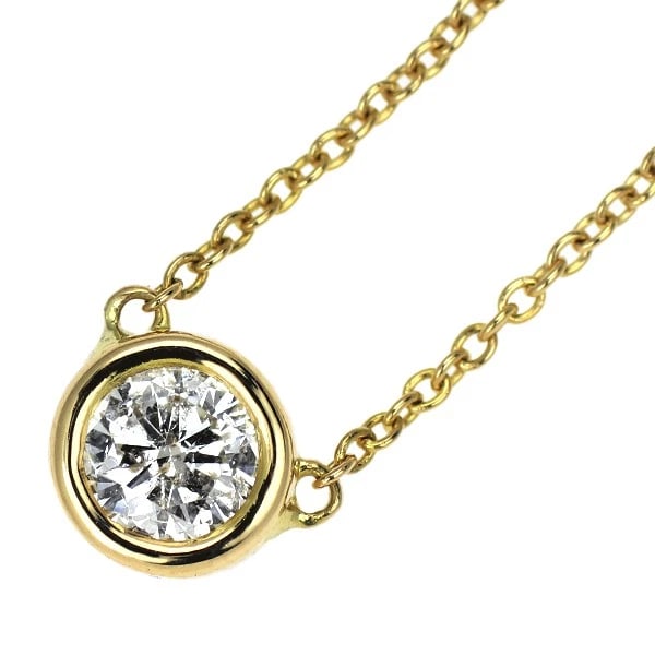 K18YG DIAMOND PENDANT NECKLACE: K18YG DIAMOND Pendant NECKLACE Brand: None Type: pendant necklace Material: Gold Main Stone Natural Color: None Size: Necklace: Chain Length 41 Length/Width/Diameter 5.3 Width/Thickness 5.6 