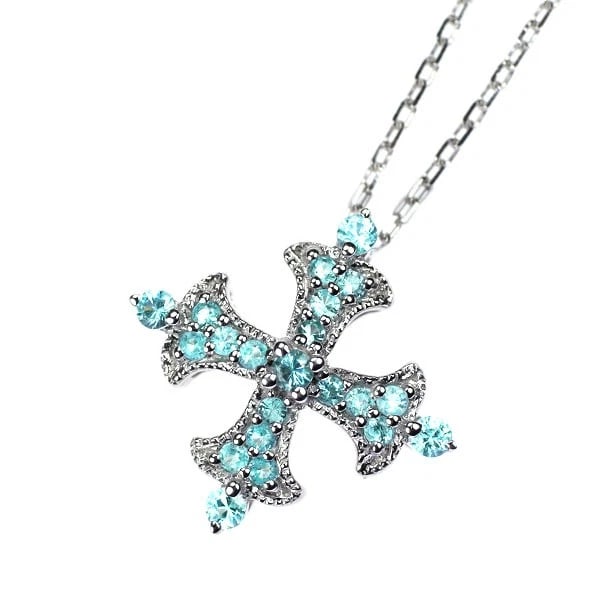 K18WG TOURMALINE PENDANT NECKLACE: K18WG Tourmaline Pendant Necklace Brand: None Type: pendant necklace Material: K18WG Main Stone tourmaline Color: None Size: Necklace: Chain Length