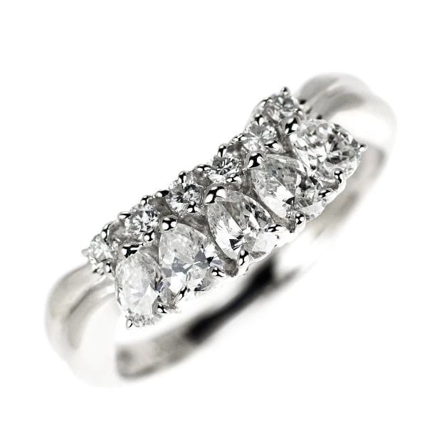 PT900 DIAMOND RING: Pt900 diamond ring Brand: None Type: rings Material: Pt900 Main Stone Natural Color: None Size: 6.25 - 6.5 US Accessories: None Accessories Notice: When purchasing pre-owned goods, please