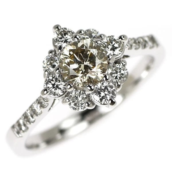 K18WG DIAMOND RING: K18WG diamond ring Brand: None Type: rings Material: Gold Main Stone Natural Color: None Size: 6.25 - 6.5 US Accessories: None Accessories Notice: When purchasing pre-owned goods, please