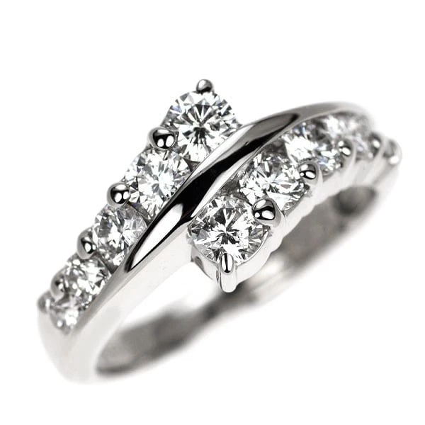PT900 DIAMOND RING: Pt900 diamond ring Brand: None Type: rings Material: Pt900 Main Stone Natural Color: None Size: 4.75 - 5 US Accessories: None Accessories Notice: When purchasing pre-owned goods, please re