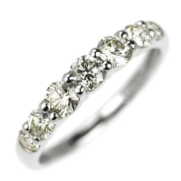PT900 DIAMOND RING: Pt900 diamond ring Brand: None Type: rings Material: Pt900 Main Stone Natural Color: None Size: 6.75 - 7 US Accessories: None Accessories Notice: When purchasing pre-owned goods, please refer