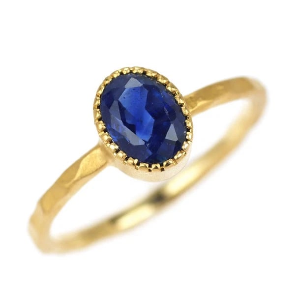 K18YG SAPHIRE RING (1 of 2)