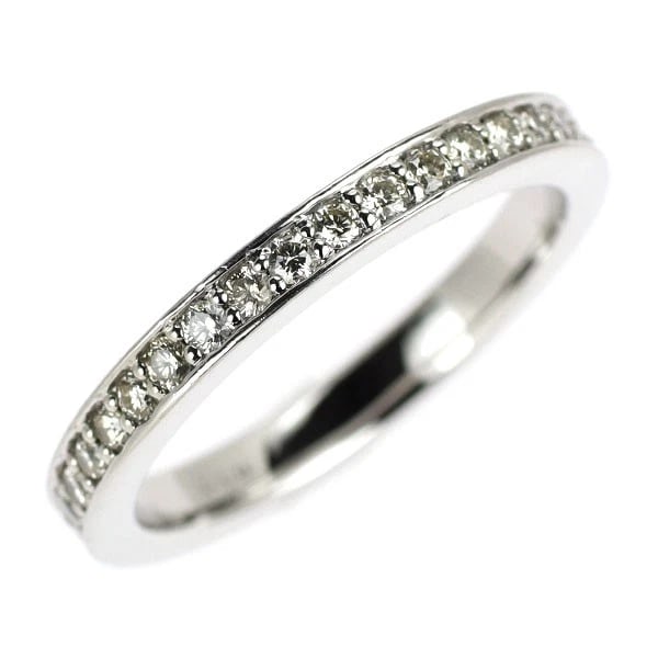 PT950 DIAMOND RING FULL ETERNITY: Pt950 diamond ring full eternity Brand: None Type: rings Material: Pt950 Main Stone Natural Color: None Size: 6.25 - 6.5 US Accessories: None Accessories Notice: When purchasing pre-owned