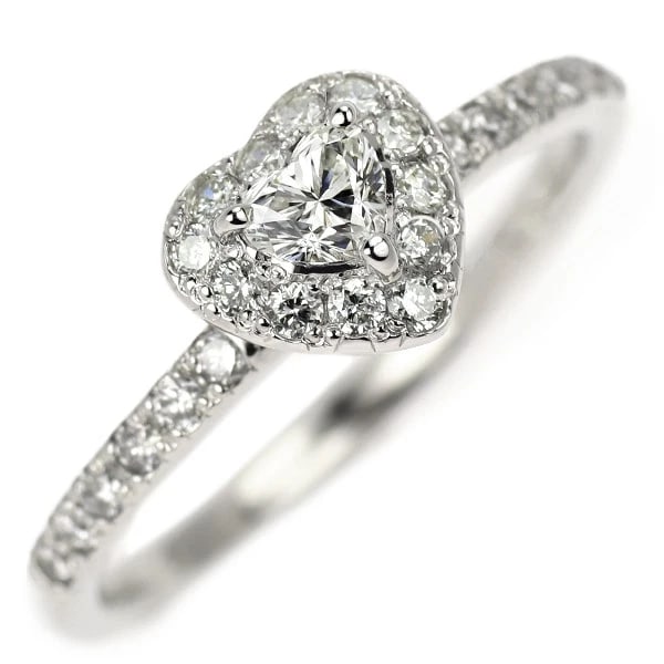 P PT950 HEART SHAPE DIAMOND RING: P Pt950 Heart Shape Diamond Ring Brand: None Type: rings Material: Pt950 Main Stone Natural Color: None Size: 5.5 - 5.75 US Accessories: None Accessories Notice: When purchasing pre-owned