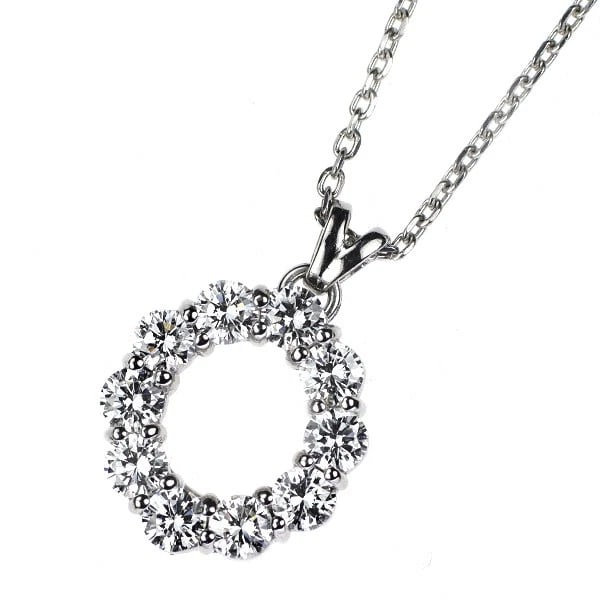 ROYAL ASHERT900/PT850 DIAMOND PENDANT NECKLACE: Royal Ashert900/Pt850 Diamond Pendant Necklace Brand: Royal Asher Type: pendant necklace Material: Pt850 Main Stone Natural Color: None Size: Necklace: Chain Length 40 Length/Width/Diameter