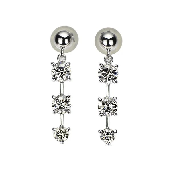 K18WG/K14WG DIAMOND EARRINGS (1 of 2)