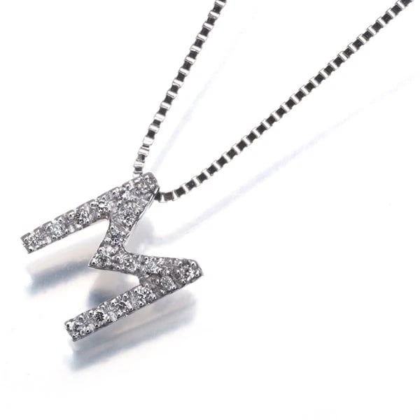 STAR JEWELRY NECKLACE INITIAL ALPHABET: STAR JEWELRY Necklace Initial Alphabet Brand: STAR JEWELRY Type: Necklace Material: 18K / 750 / White Gold Main Stone Natural Color: White Gold Size: Necklace length: 38 - 41cm Accessories: