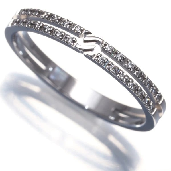 GUCCI RING DIAMOND INFINITY: GUCCI Ring Diamond Infinity Brand: GUCCI Type: Ring Material: 18K / 750 / White Gold Main Stone Natural Color: White Gold Size: US4.75 Accessories: None Accessories Notice: When purchasing