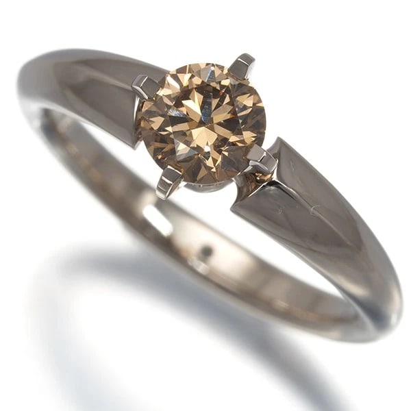 KASHIKEY RING DIAMOND SOLITAIRE: KASHIKEY Ring Diamond Solitaire Brand: KASHIKEY Type: Ring Material: 18K / 750 / Brown Gold Main Stone Natural Color: Brown Gold Size: US5 Accessories: None Accessories Notice: When purcha