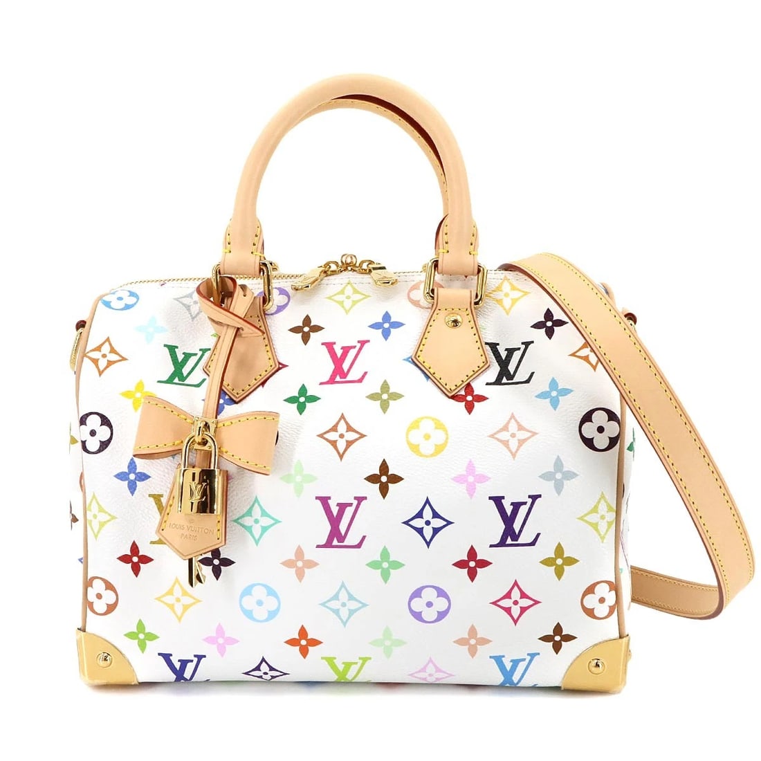 LOUIS VUITTON MONOGRAM MULTICOLOR SPEEDY BANDOULIERE (1 of 7)