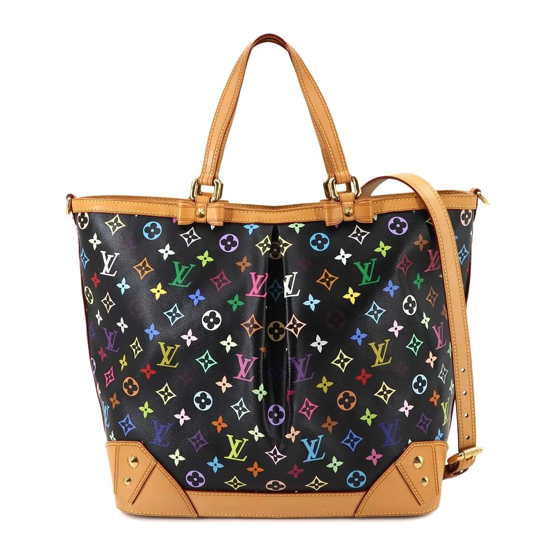LOUIS VUITTON MONOGRAM MULTICOLOR SHARLEEN GM TOTE BAG: LOUIS VUITTON Monogram Multicolor Sharleen GM Tote Bag Brand: LOUIS VUITTON Type: Tote Bag Material: Monogram Multicolor Canvas Color: Noir Size: W 13.19 inch, H 12.60 inch, D 6.69 inch Handle 15.