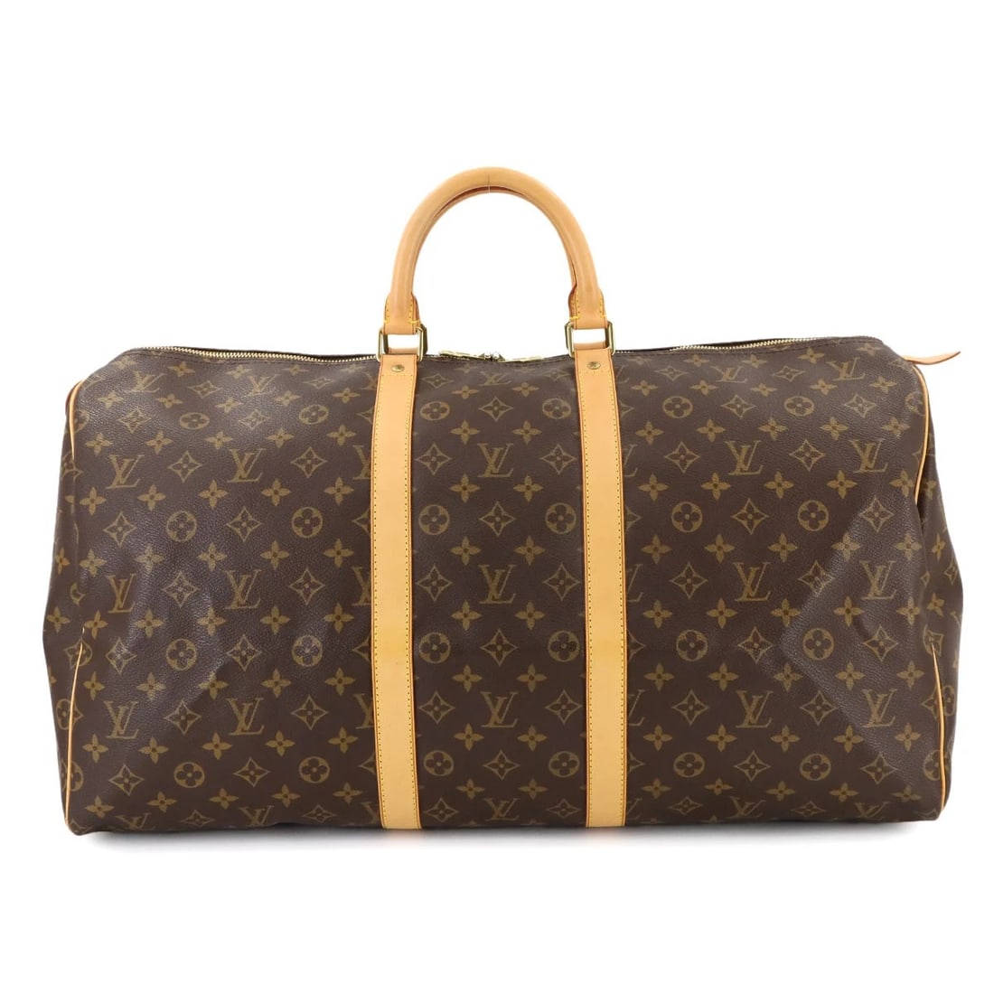 LOUIS VUITTON MONOGRAM KEEPALL 55 LUGGAGE TRAVEL BAG (1 of 8)