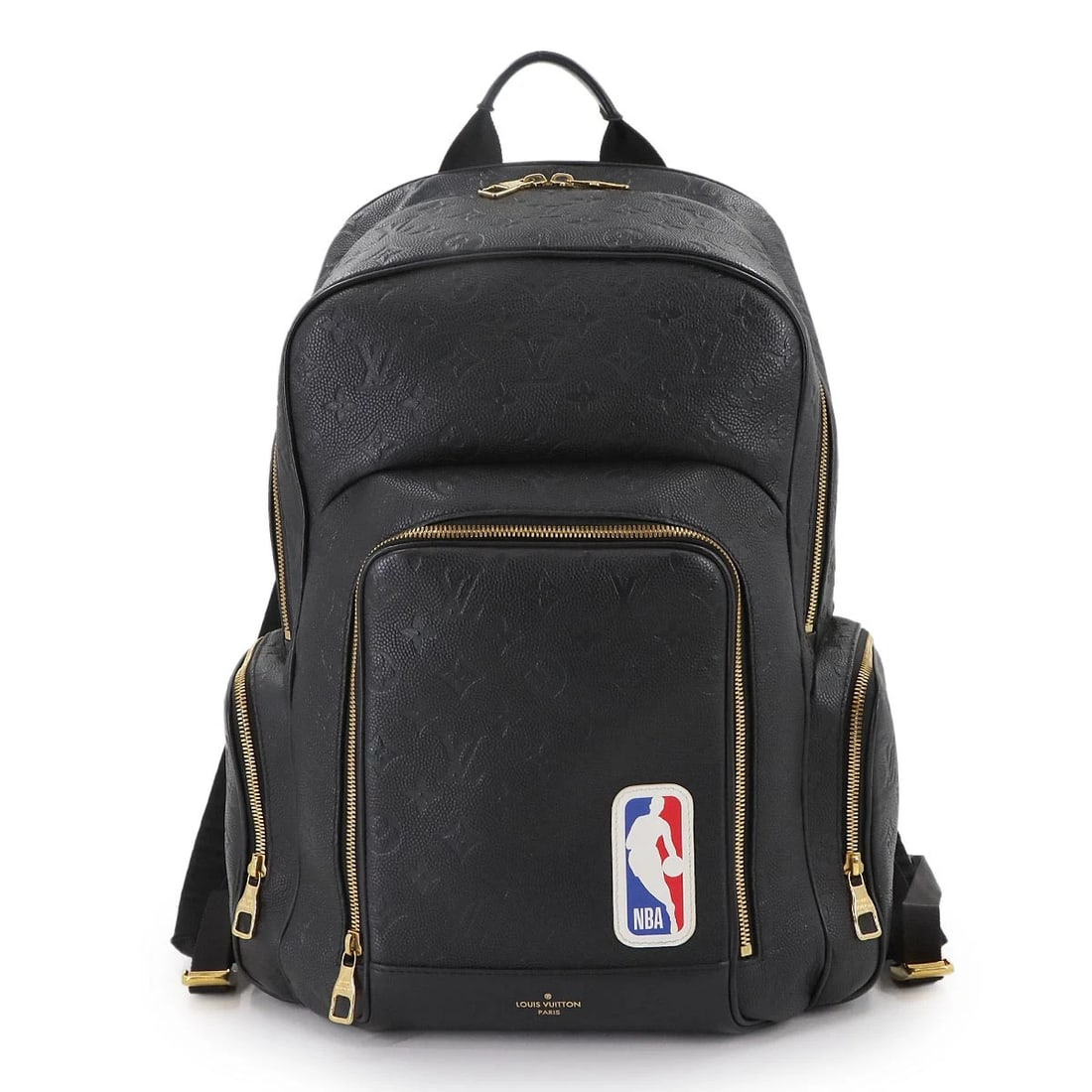 LOUIS VUITTON LVXNBA BASKET BACKPACK MONOGRAM EMPRIENTE BLACK: LOUIS VUITTON LVxNBA Basket Backpack Monogram Empriente Black Brand: LOUIS VUITTON Type: Bacpack Material: Monogram Empriente Leather Color: Black Size: W 11.02 inch, H 17.72 inch, D 7.48 inch