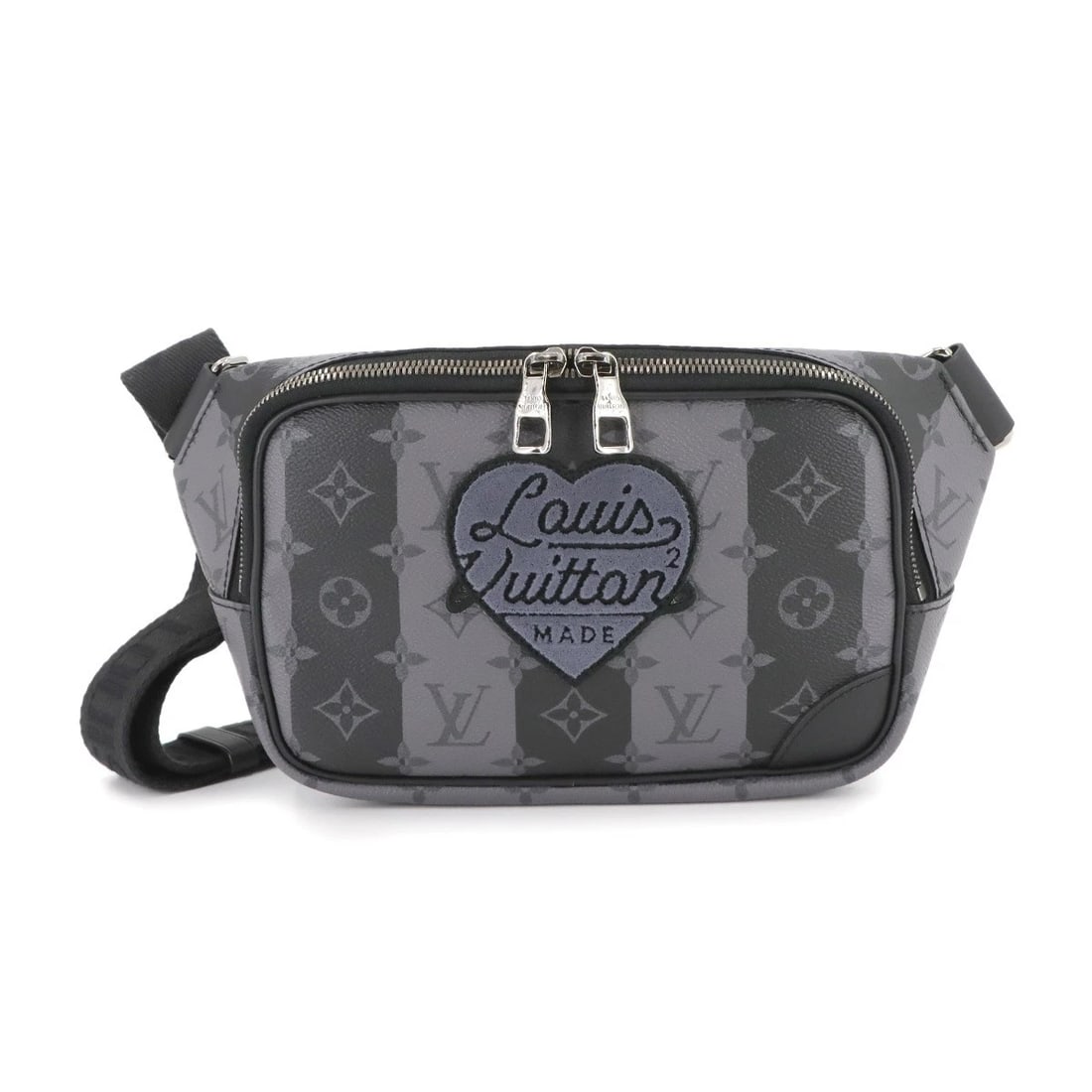 LOUIS VUITTON MONOGRAM STRIPE ECLIPSE MODULAR SLING BAG: LOUIS VUITTON Monogram Stripe Eclipse Modular Sling Bag Brand: LOUIS VUITTON Type: Crossbody bag Material: Monogram Straipe Eclipse Canvas Color: Monogram Straipe Eclipse Size: W 8.86 inch, H