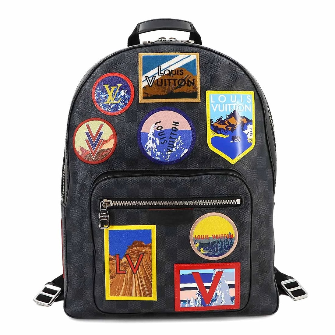 LOUIS VUITTON DAMIER GRAPHITE JOSH BACKPACK BLACK: LOUIS VUITTON Damier Graphite Josh Backpack Black Brand: LOUIS VUITTON Type: Backpack Material: Damier Graphite canvas Color: Damier Graphite Size: W 12.20 inch, H 15.75 inch, D 4.92 inch