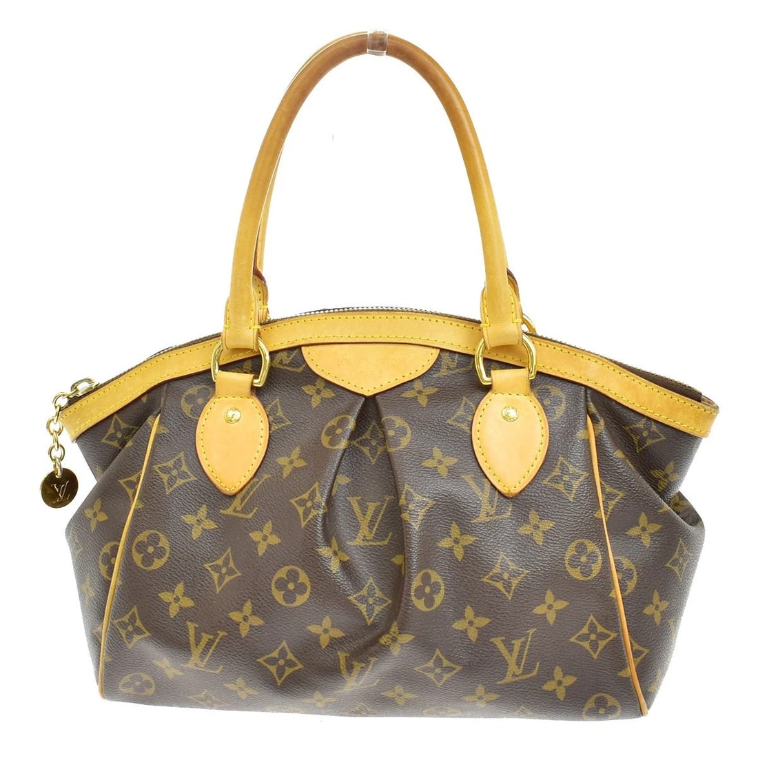 LOUIS VUITTON TIVOLI PM HANDBAG MONOGRAM LEATHER FRANCE BROWN (1 of 10)