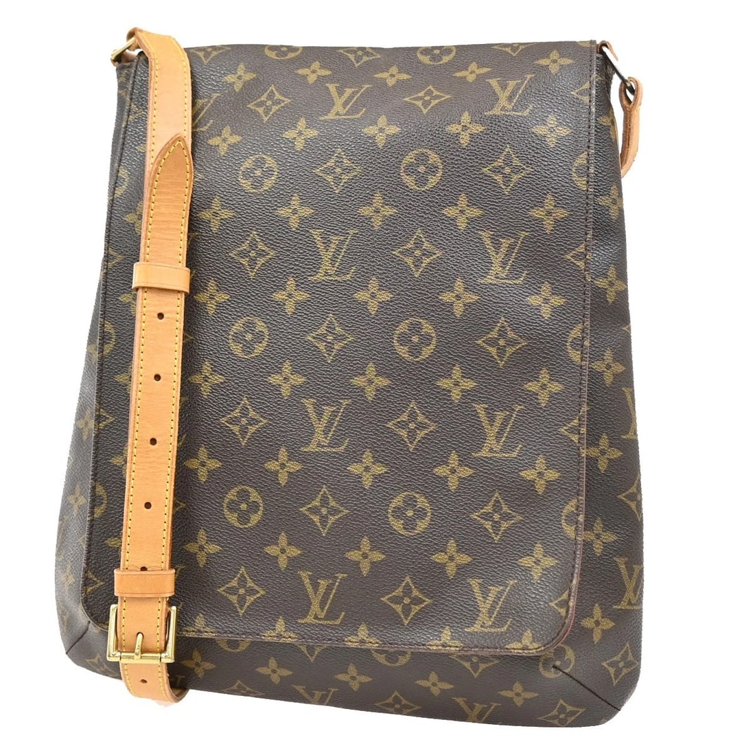LOUIS VUITTON MUSETTE SHOULDER BAG MONOGRAM LEATHER BROWN (1 of 10)
