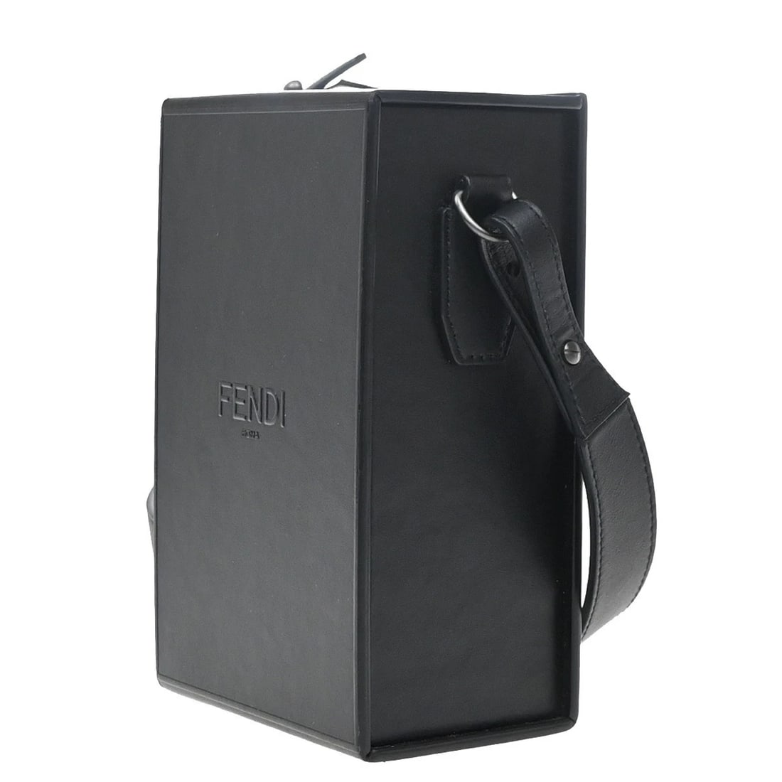 FENDI LOGO VERTICAL BOX SHOULDER BAG LEATHER BLACK: FENDI Logo Vertical Box Shoulder Bag Leather Black Brand: FENDI Type: Shoulder Bag Material: Leather Color: Black Size: W 3.9 x H 6.7 x D 2.8 " (approx.) SHOULDER DROP ( inch /cm ) 19.7 - 0 "/ 50