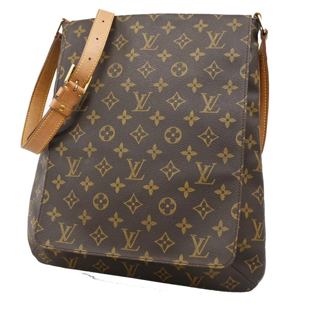 LOUIS VUITTON MUSETTE SHOULDER BAG MONOGRAM LEATHER BROWN (1 of 10)