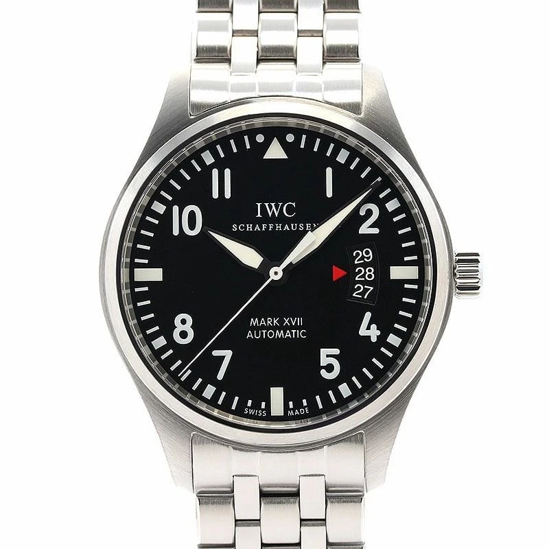 IWC PILOT'S WATCH WATCH: IWC Pilot's Watch Watch Brand: IWC Type: Wrist watch Material: Band Material SS, Case Material Stainless Steel Color: Dial Color Black Size: Case size Case Size 41mm Band Size 20cm 