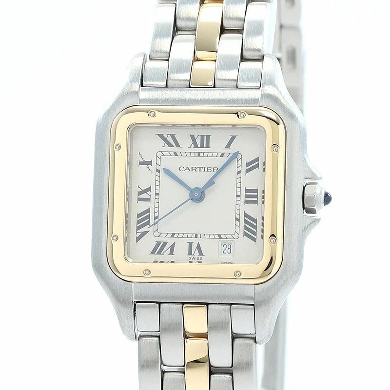 CARTIER PANTHÈRE CLASSIC & FIGARO WATCH: Cartier Panthère Classic & Figaro Watch Brand: CARTIER Type: Wrist watch Material: Band Material Stainless steel/18K yellow gold, Case Material Stainless Steel/18K Yellow Gold Color: Dial