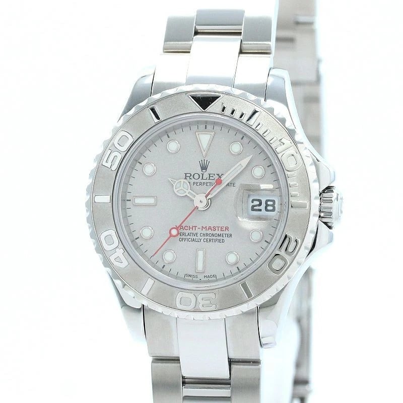 ROLEX YACHT MASTER ROLESIUM WATCH: Rolex Yacht Master Rolesium Watch Brand: ROLEX Type: Wrist watch Material: Band Material SS, Case Material Stainless Steel/Platinum Color: Dial Color Silver Size: Case size Case Size 29mm Band