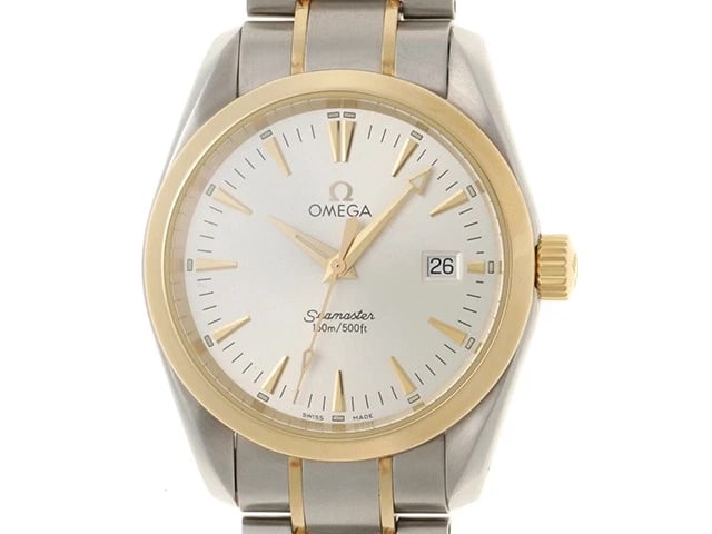 OMEGA SEAMASTER AQUA TERRA WATCH: OMEGA Seamaster Aqua Terra Watch Brand: OMEGA Type: Wrist watch Material: Band Material None, Case Material [ Material ] SS/YG Color: Dial Color None Size: Case size 37mm [ Arm circumference