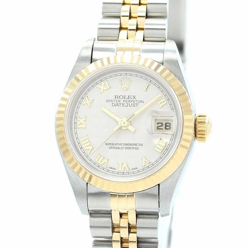 ROLEX OYSTER PERPETUAL PYRAMID WATCH: Rolex Oyster Perpetual Pyramid Watch Brand: ROLEX Type: Wrist watch Material: Band Material Stainless steel/18K yellow gold, Case Material Stainless Steel/18K Yellow Gold Color: Dial Color