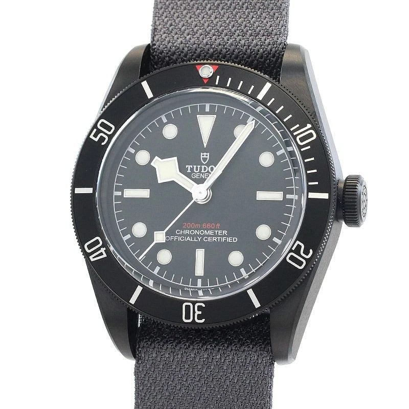 TUDOR BLACK BAY DARK WATCH: Tudor Black Bay Dark Watch Brand: TUDOR Type: Wrist watch Material: Band Material Fabric/SS (PVD) buckle, Case Material Stainless Steel (Pvd) Color: Dial Color Black Size: Case size 41mm 