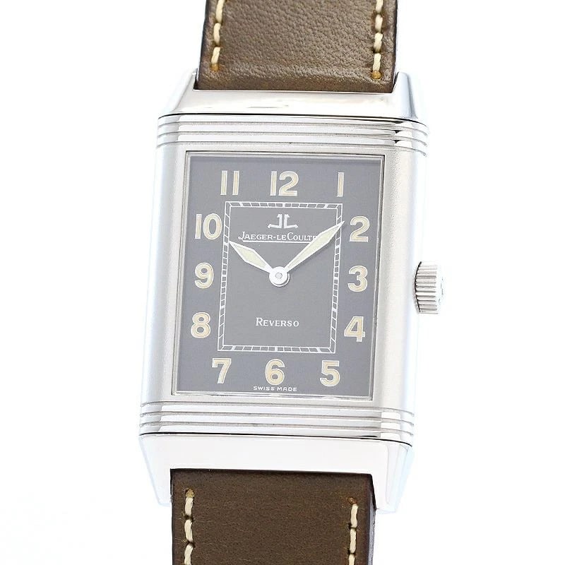 JAEGER-LECOULTRE BIG REVERSO WATCH: Jaeger-LeCoultre Big Reverso Watch Brand: JAEGER-LECOULTRE Type: Wrist watch Material: Band Material New aftermarket calfskin leather with stainless steel buckle, Case Material Stainless Steel 