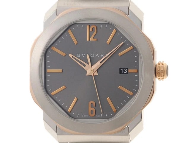 BVLGARI OCTO WATCH: BVLGARI Octo Watch Brand: BVLGARI Type: Wrist watch Material: Band Material None, Case Material [ Material ] PG/SS Color: Dial Color None Size: Case size 41.0 mm [ Arm circumference size ] Maximum