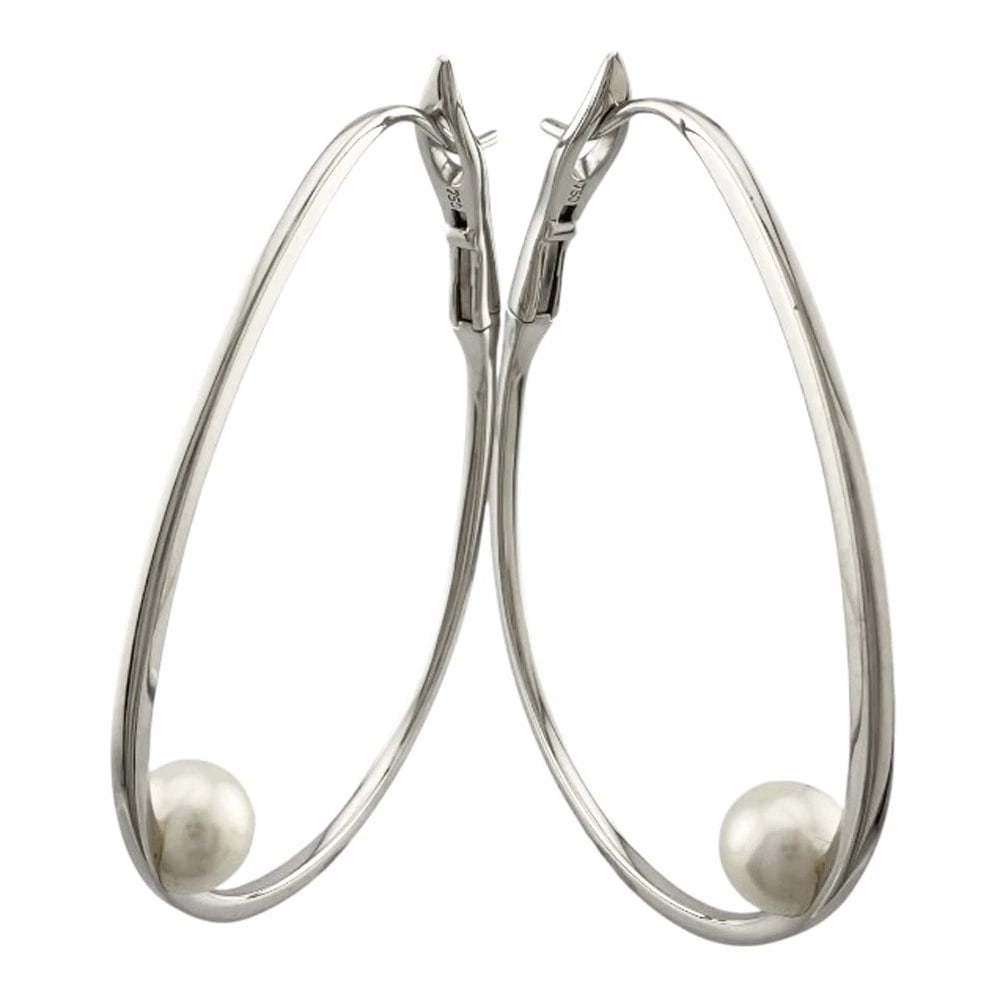 TASAKI EARRING K18 WHITE GOLD PEARL: TASAKI earring K18 white gold Pearl Brand: TASAKI Type: earring Material: K18 white gold Color: Silver Size: 40.5mm x 31.5mm Accessories: None Accessories Notice: When purchasing pre-owned