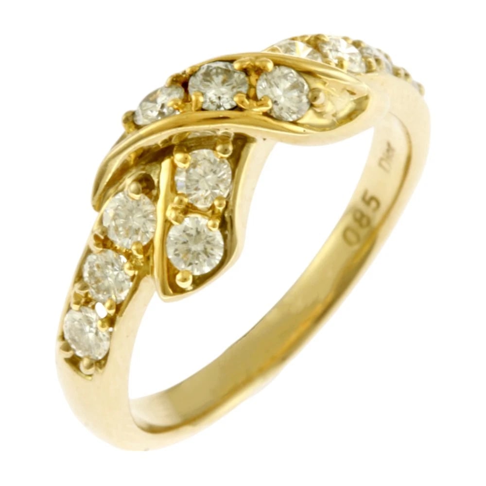 RING K18 YELLOW GOLD DIAMOND (1 of 4)
