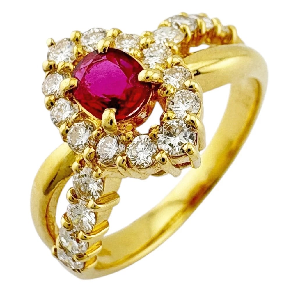 RING K18 YELLOW GOLD: Ring K18 yellow gold Brand: Unbranded Type: Ring Material: K18 yellow gold Color: gold Size: US 7 Accessories: None Accessories Notice: When purchasing pre-owned goods, please refer to the