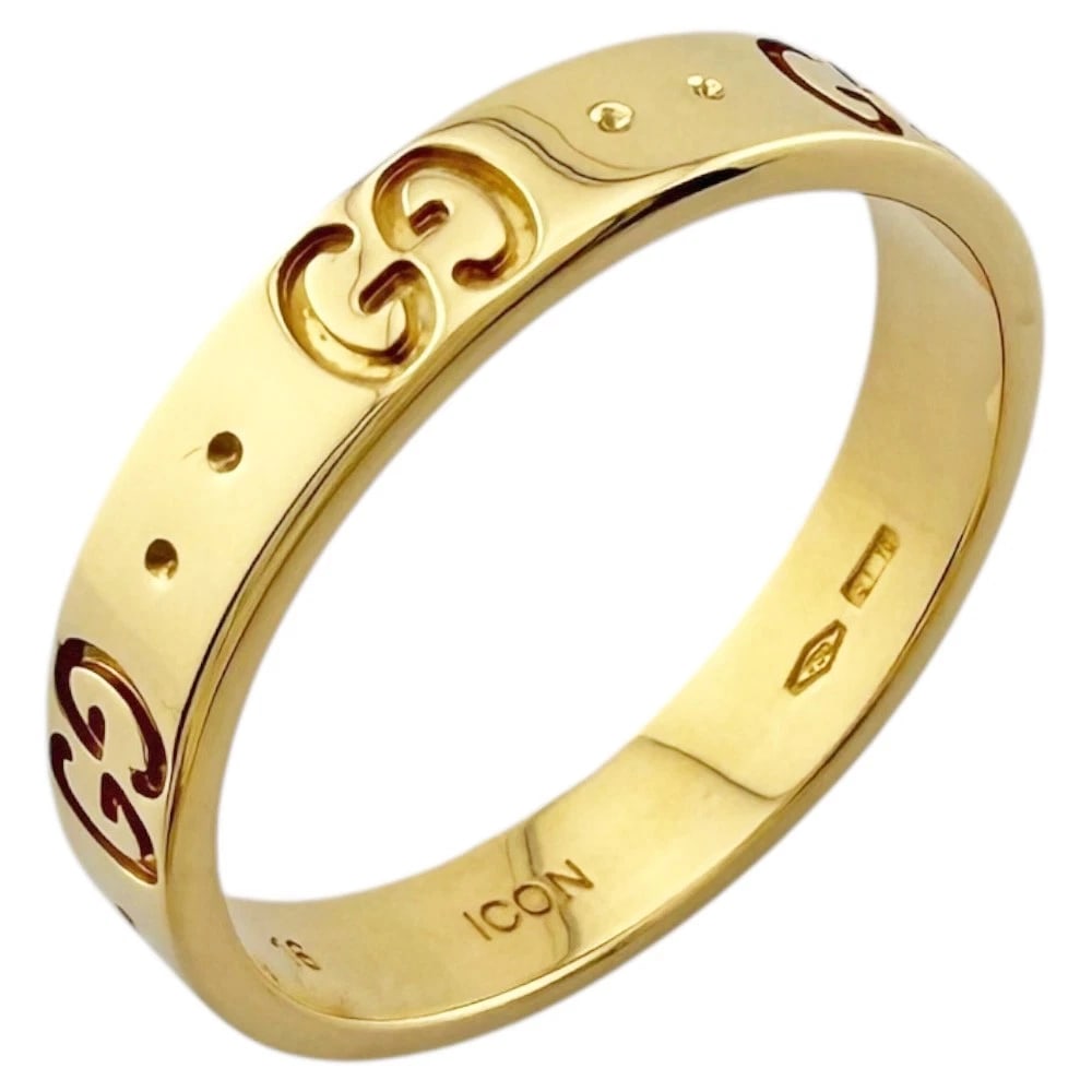 GUCCI RING K18 YELLOW GOLD ICON (1 of 3)