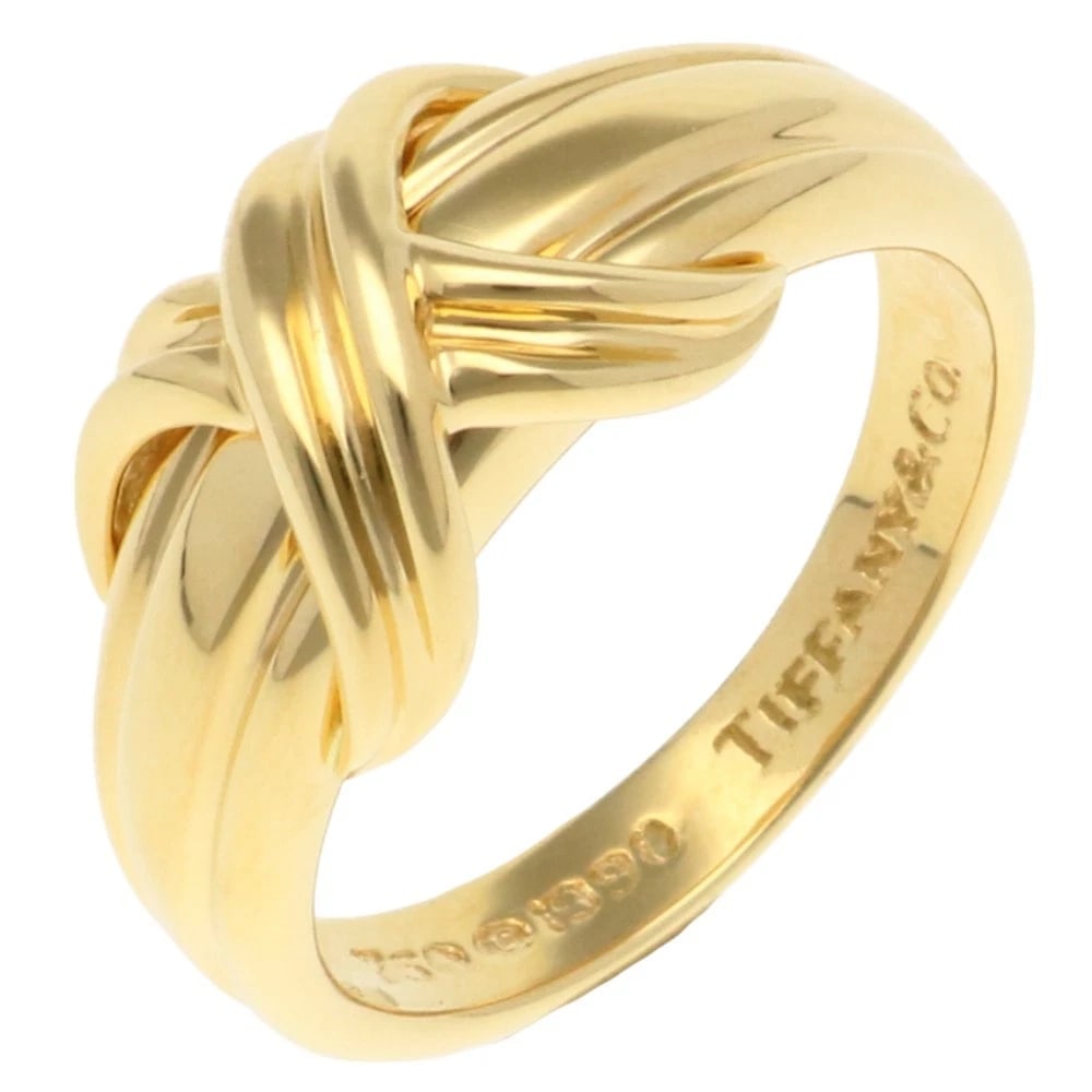 TIFFANY&CO. RING K18 YELLOW GOLD: TIFFANY&Co. Ring K18 yellow gold Brand: Tiffany&co. Type: Ring Material: K18 yellow gold Color: gold Size: US 6 3/4 Accessories: None Accessories Notice: When purchasing pre-owned goods,