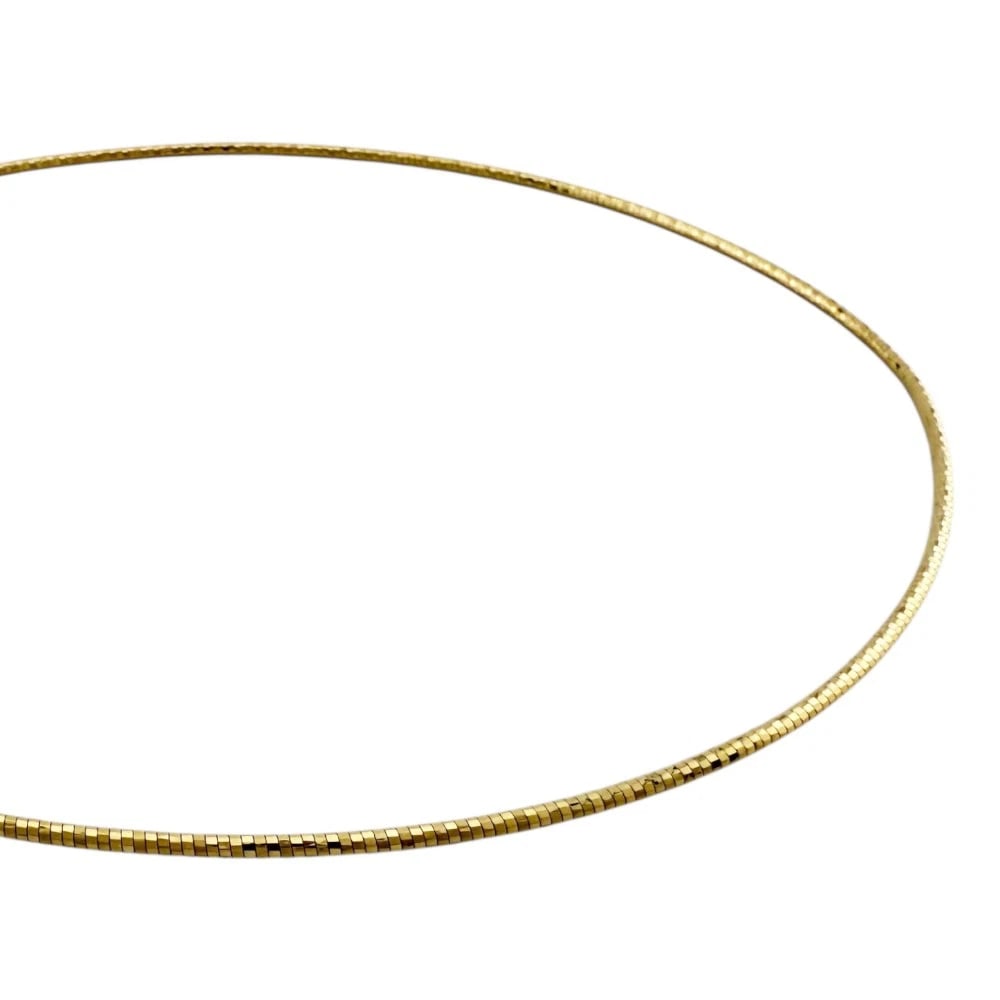 NECKLACE K18 YELLOW GOLD: Necklace K18 yellow gold Brand: Unbranded Type: Necklace Material: K18 yellow gold Color: gold Size: Total Length:40cm Chain width:1.5mm Accessories: None Accessories Notice: When purchasing