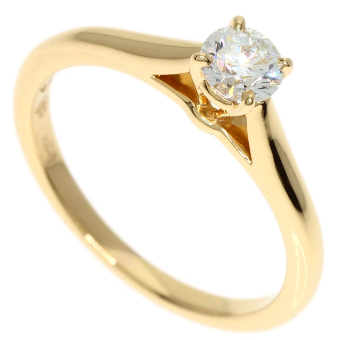 CARTIER DIAMOND RING K18 YELLOW GOLD (1 of 4)
