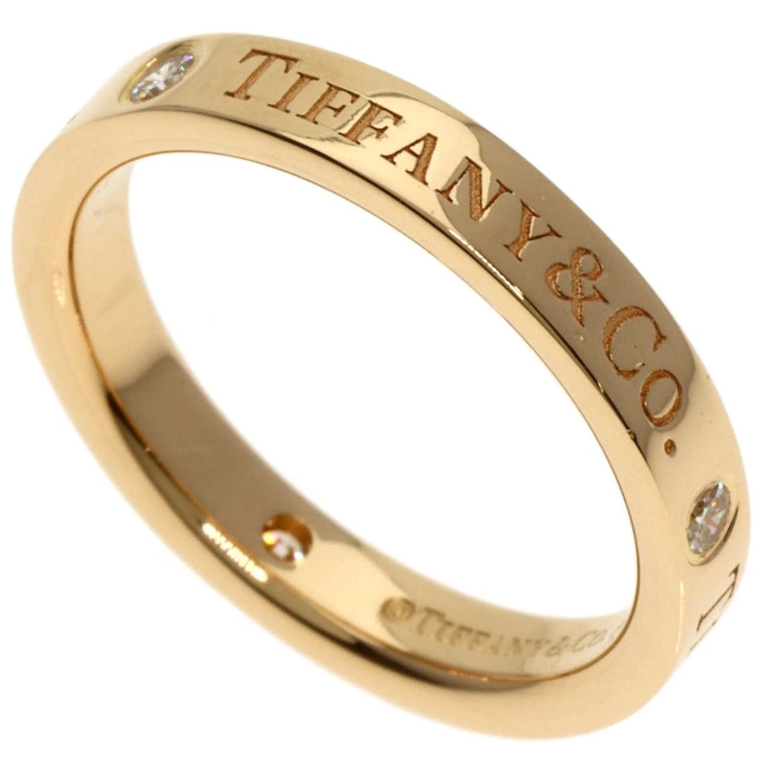 TIFFANY&CO. DIAMOND RING K18 PINK GOLD: TIFFANY&Co. Diamond Ring K18 Pink Gold Brand: TIFFANY&Co. Type: Ring Material: K18 Pink Gold Main Stone Natural Color: Gold Size: 4.25(US) Accessories: None Accessories Notice: When purchas