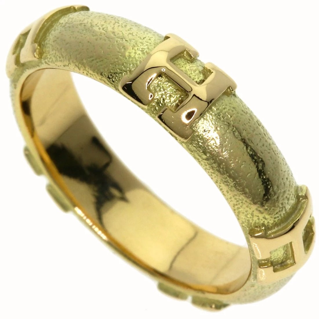 HERMES FIDELITE RING K18 YELLOW GOLD (1 of 6)
