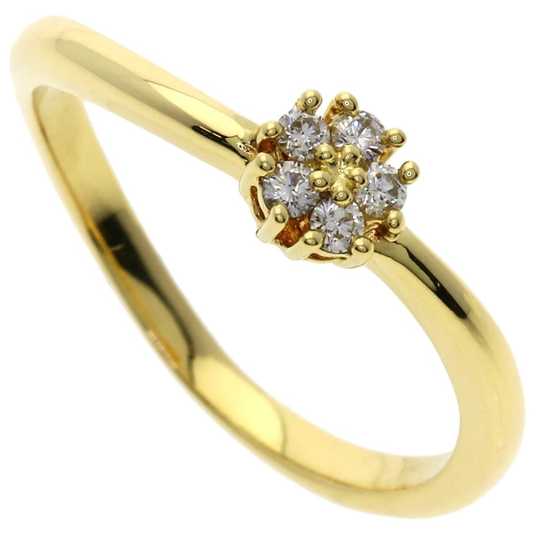TASAKI DIAMOND RING K18 YELLOW GOLD (1 of 5)