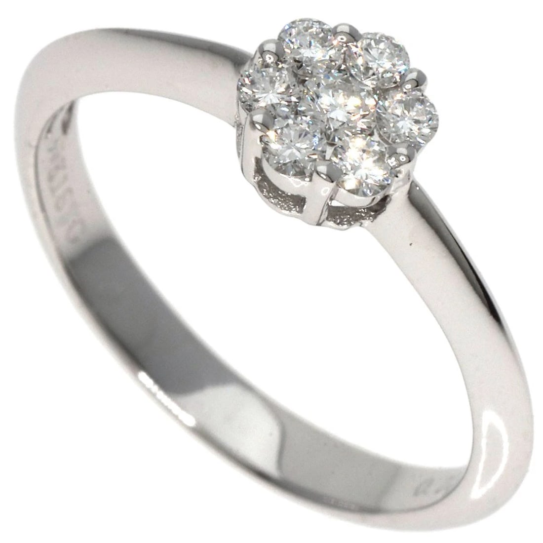TASAKI DIAMOND RING K18 WHITE GOLD: TASAKI Diamond Ring K18 White Gold Brand: TASAKI Type: Ring Material: K18 White Gold Main Stone Natural Color: Silver Size: 5.75(US) Accessories: None Accessories Notice: When purchasing pr