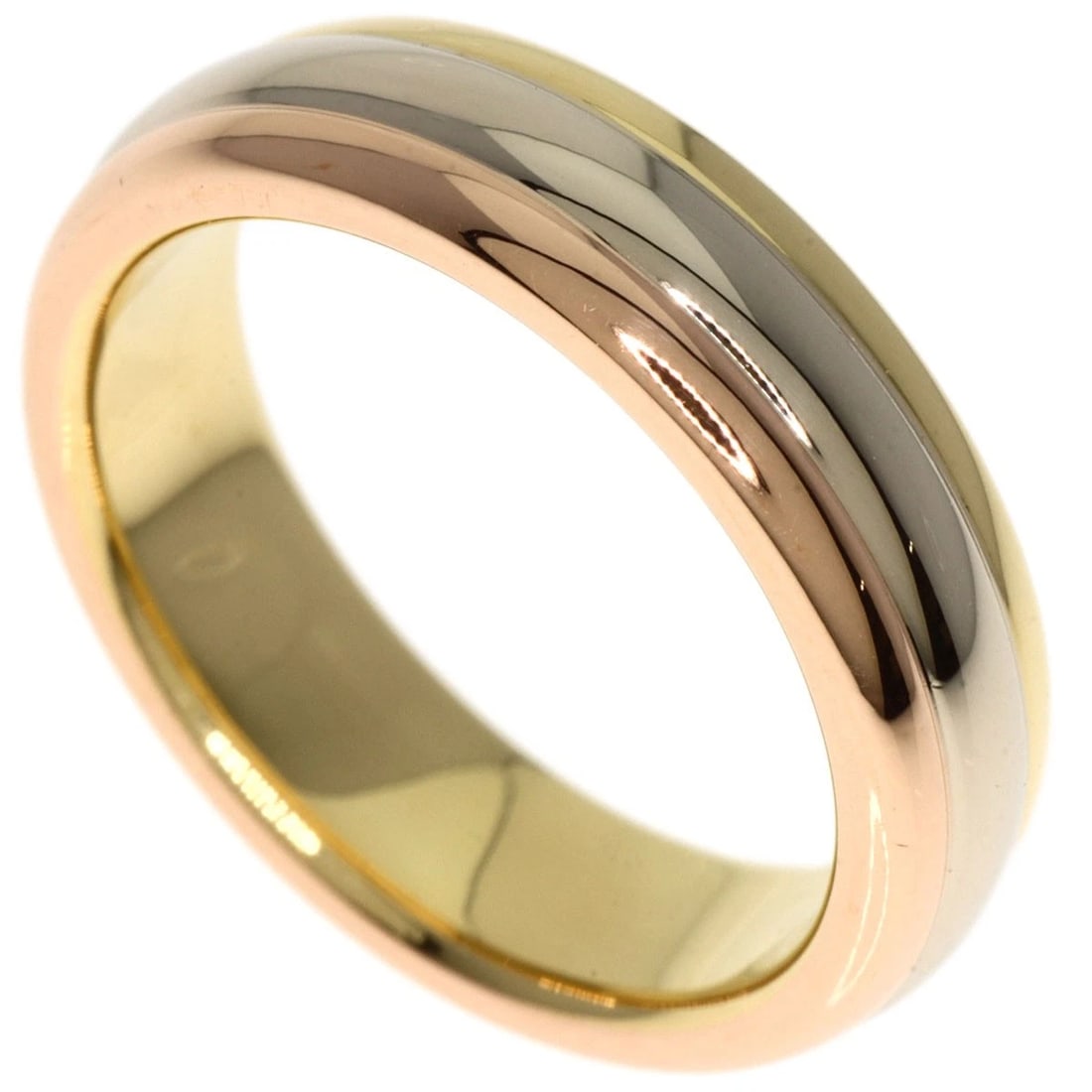 CARTIER RING K18 YELLOW GOLD K18 WHITE GOLD: CARTIER Ring K18 Yellow Gold K18 White Gold Brand: CARTIER Type: Ring Material: K18 Yellow Gold Color: Gold Size: 4.5(US) Accessories: None Accessories Notice: When purchasing pre-owned goods,
