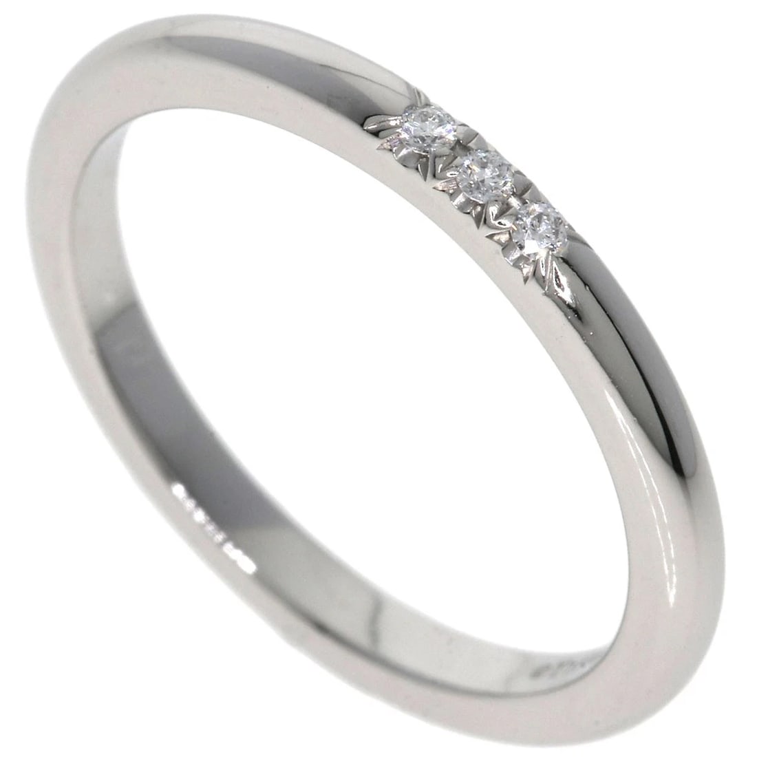 TIFFANY&CO. FOREVER WEDDING BAND DIAMOND RING PLATINUM PT950: TIFFANY&Co. Forever Wedding Band Diamond Ring Platinum PT950 Brand: TIFFANY&Co. Type: Ring Material: Platinum PT950 Main Stone Natural Color: Silver Size: 5(US) Accessories: None Accessorie