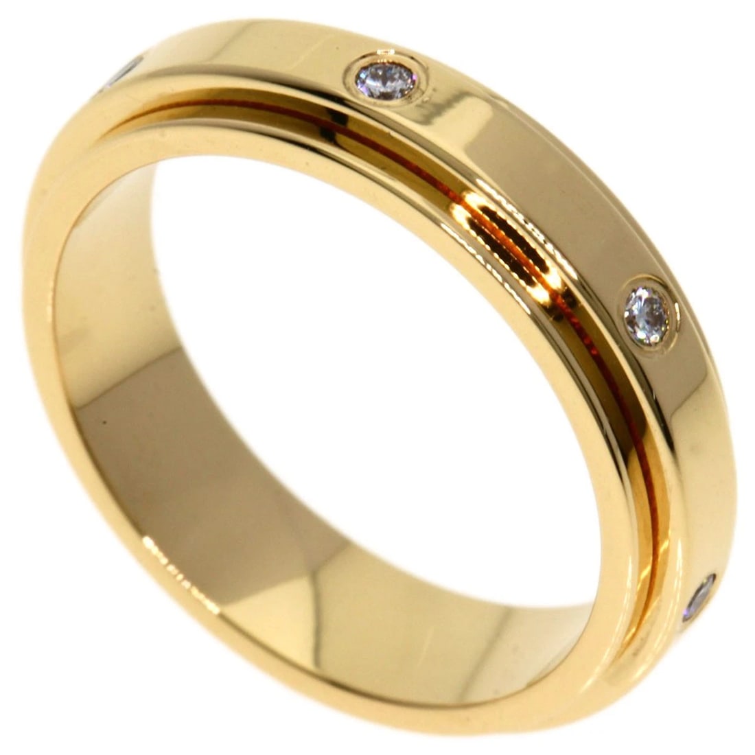 PIAGET DIAMOND RING K18 PINK GOLD: PIAGET Diamond Ring K18 Pink Gold Brand: PIAGET Type: Ring Material: K18 Pink Gold Main Stone Natural Color: Gold Size: 5.75(US) Accessories: None Accessories Notice: When purchasing pre-ow