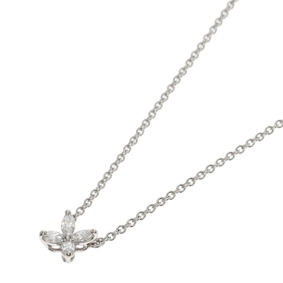TIFFANY&CO. VICTORIA MINI DIAMOND NECKLACE PLATINUM PT950: TIFFANY&Co. Victoria Mini Diamond Necklace Platinum PT950 Brand: TIFFANY&Co. Type: Necklace Material: Platinum PT950 Main Stone Natural Color: Silver Size: Chain Length:16.1inch/41cm Chain